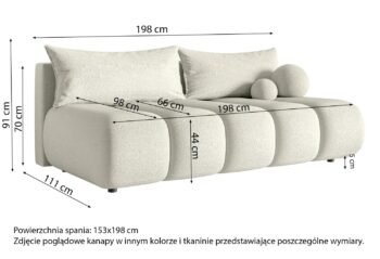 Sofa-lova DANDELINO MINI (su patalynės dėže)