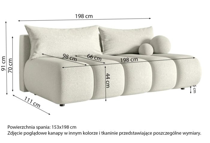 Sofa-lova DANDELINO MINI (su patalynės dėže)