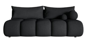 Sofa-lova DANDELINO MINI (su patalynės dėže) — Juoda / Boucle