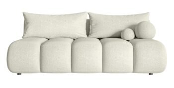 Sofa-lova DANDELINO MINI (su patalynės dėže) — Kreminė / Boucle