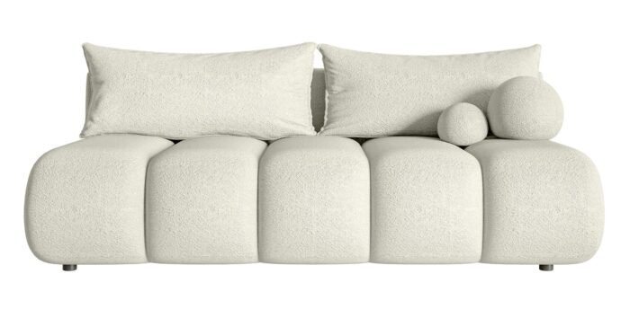 Sofa-lova DANDELINO MINI (su patalynės dėže) — Kreminė / Boucle