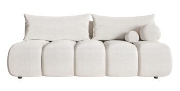 Sofa-lova DANDELINO MINI (su patalynės dėže) — Kreminė / Šenilas