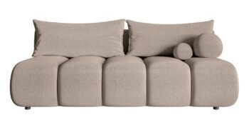 Sofa-lova DANDELINO MINI (su patalynės dėže) — Smėlinė / Šenilas