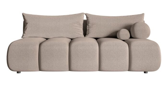 Sofa-lova DANDELINO MINI (su patalynės dėže) — Smėlinė / Šenilas
