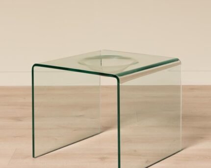 Stiklinis šoninis staliukas VARIA, 50 cm