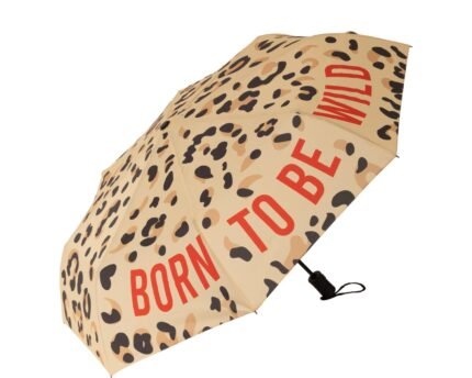 Sulankstomas skėtis "Born To Be Wild" Leopard