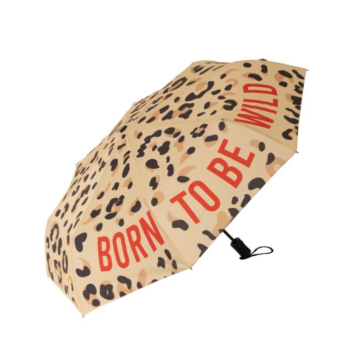 Sulankstomas skėtis "Born To Be Wild" Leopard