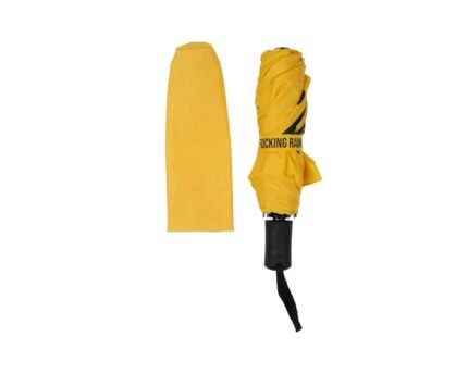 Sulankstomas skėtis "Fucking Rain" Yellow