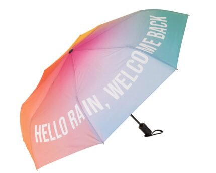 Sulankstomas skėtis "Hello Rain, Welcome Back" Gradient