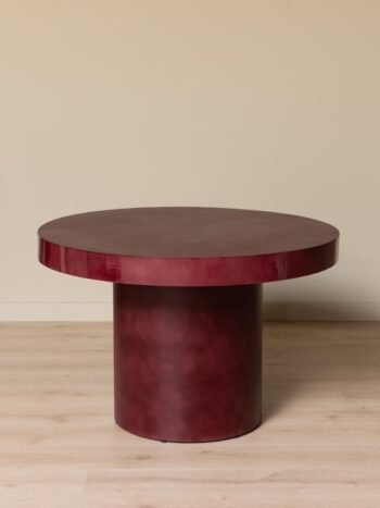 Valgomojo stalas, Ø120 cm, bordo