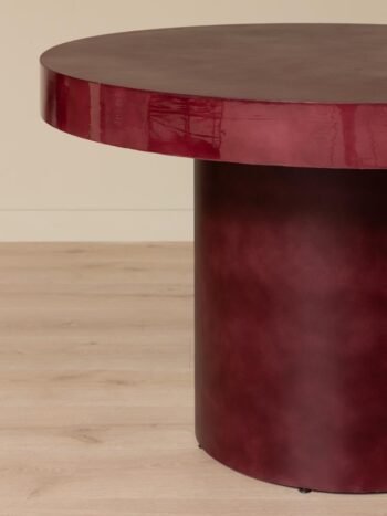 Valgomojo stalas, Ø120 cm, bordo