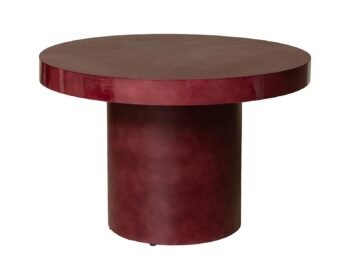 Valgomojo stalas, Ø120 cm, bordo