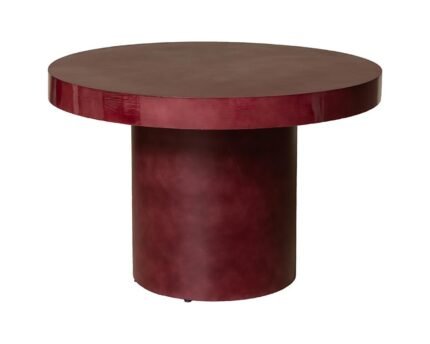 Valgomojo stalas, Ø120 cm, bordo