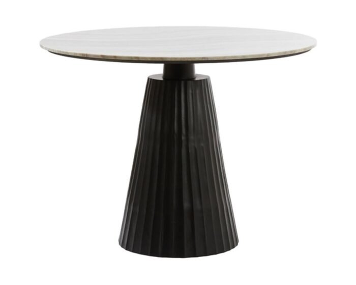 Valgomojo stalas ABA ANTIQUE black Ø100x75 cm