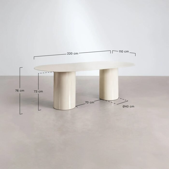 Valgomojo stalas ASGRI, 220x110 cm