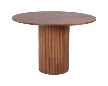 Valgomojo stalas BIANCA Walnut ⌀110