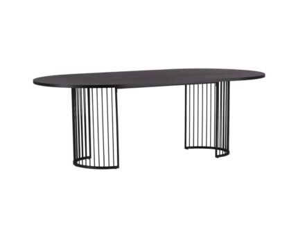 Valgomojo stalas HAMNESKÄR Black 110x220