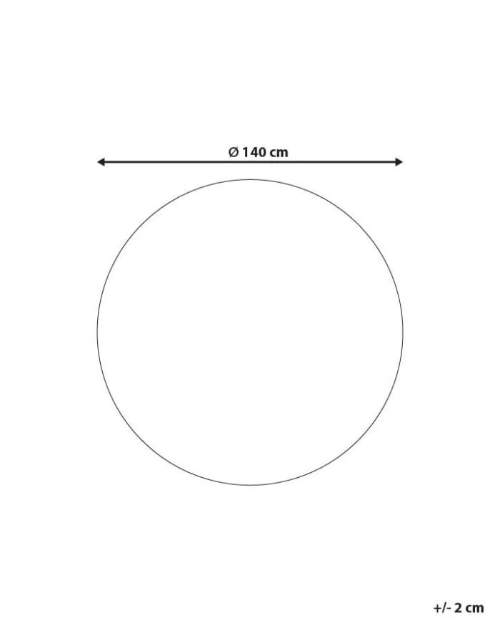 Vilnonis kilimas SARGODHA, Ø140 cm
