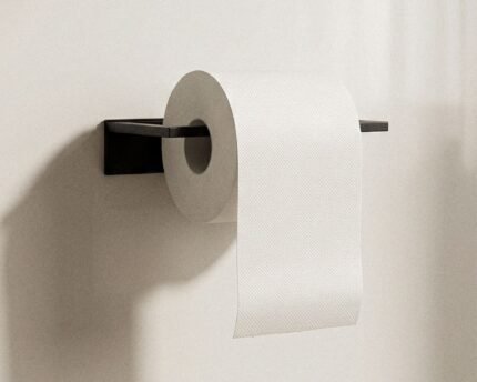 WC popieriaus laikiklis KANTERA, juodas