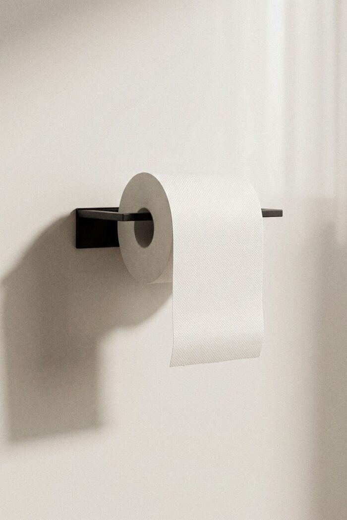 WC popieriaus laikiklis KANTERA, juodas