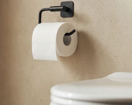 WC popieriaus laikiklis LUMERA, juodas