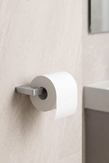 WC popieriaus laikiklis MELVA, šlifuoto plieno