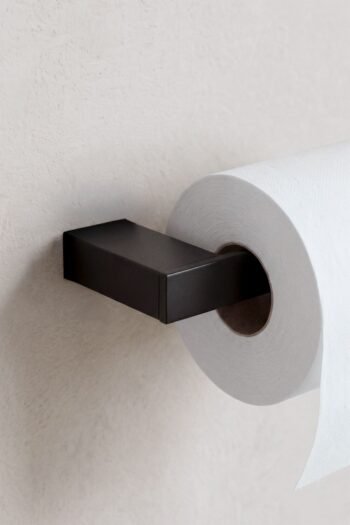 WC popieriaus laikiklis MELVA, juodas