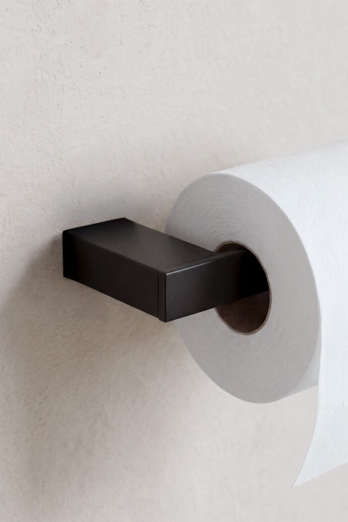WC popieriaus laikiklis MELVA, juodas