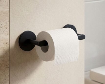 WC popieriaus laikiklis RONDELA, juodas