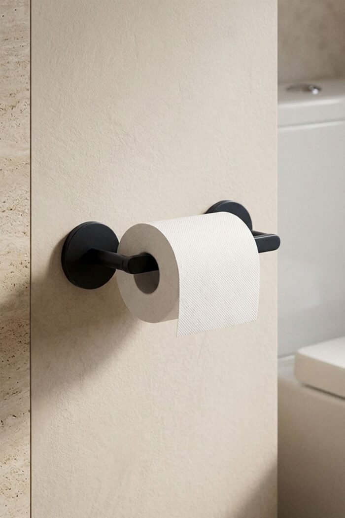 WC popieriaus laikiklis RONDELA, juodas
