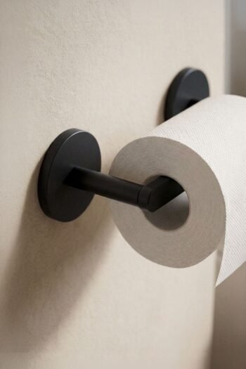 WC popieriaus laikiklis RONDELA, juodas