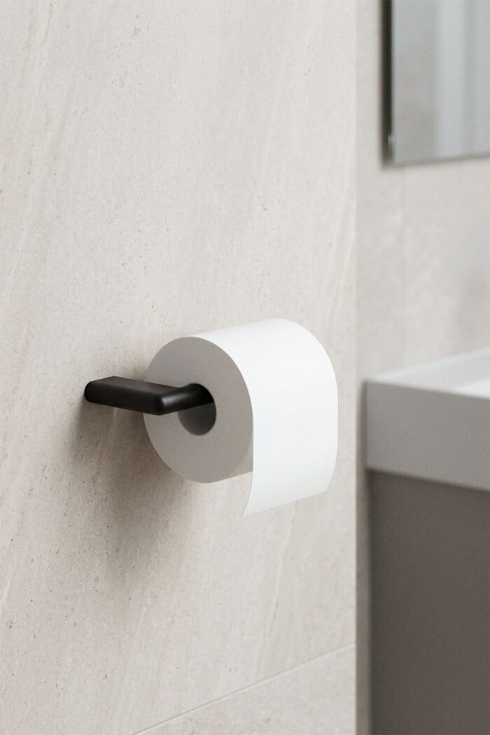 WC popieriaus laikiklis VIRSA, juodas