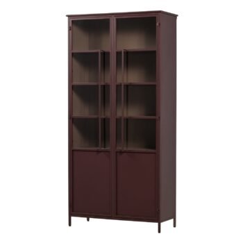 Indauja FLORESTA, vyno raudona, 99x45xH203 cm (2 durelės)