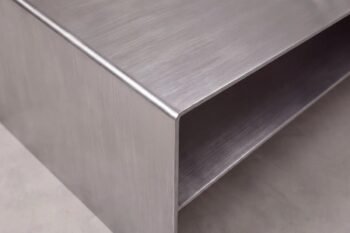 Kavos staliukas TIVOLI, 120x60 cm, šlifuotas plienas