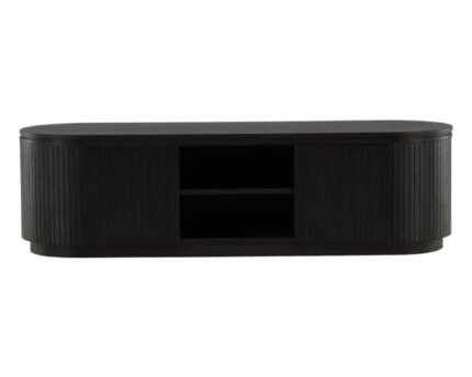 TV spintelė MALMEN, 160 cm, juodas ąžuolas