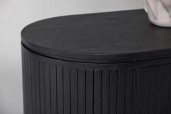 TV spintelė MALMEN, 160 cm, juodas ąžuolas
