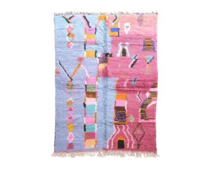 Abstract Moroccan wool rug