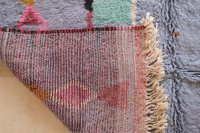 Abstract Moroccan wool rug