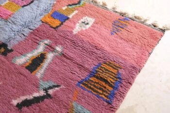 Abstract Moroccan wool rug