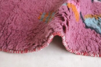 Abstract Moroccan wool rug