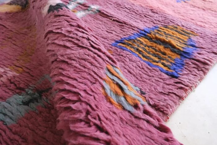 Abstract Moroccan wool rug