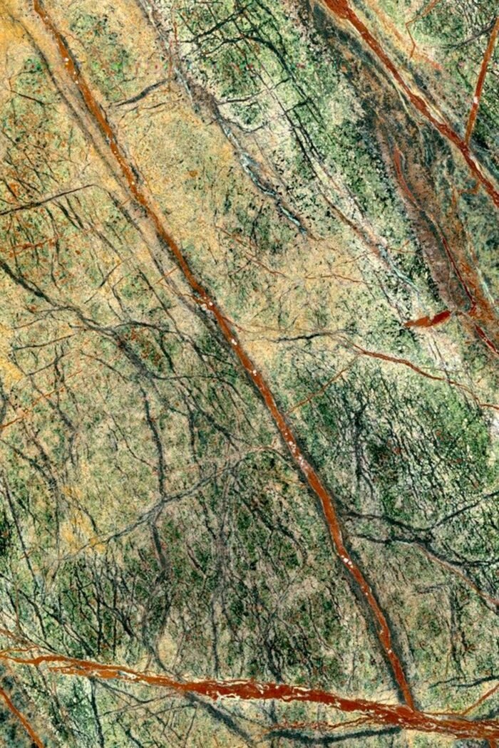 Akmeninės baldų rankenėlės TORA, žalias Forest marmuras, 2 dydžiai