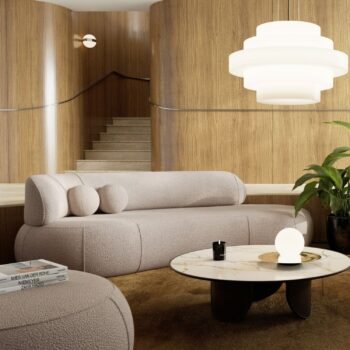 Asimetriška sofa ONDRA, 253 cm — atlošas kairėje
