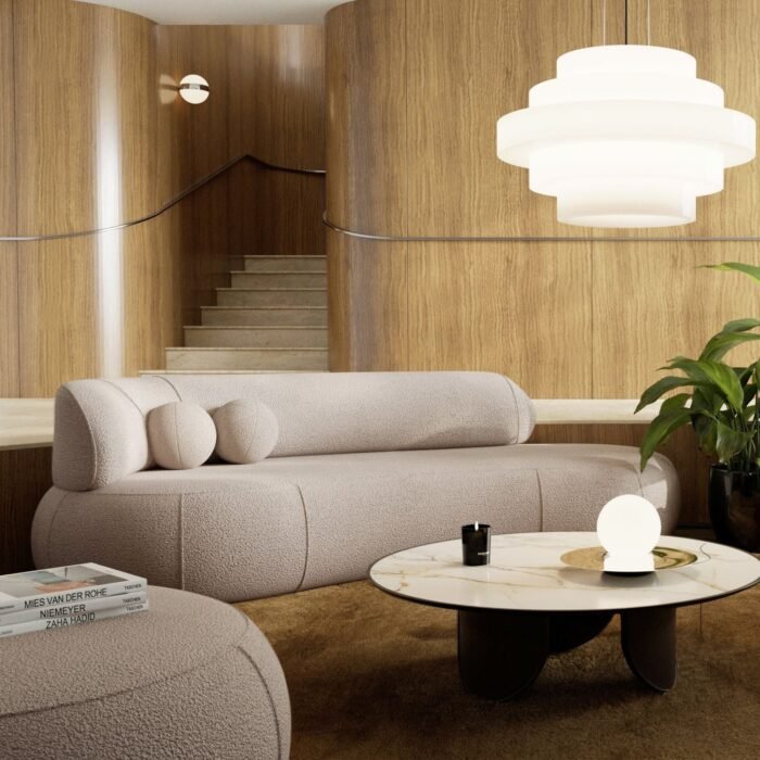 Asimetriška sofa ONDRA, 253 cm — atlošas kairėje