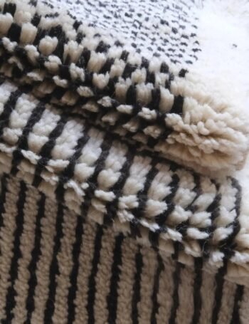 Berber rug with an elegant abstract design, pure wool