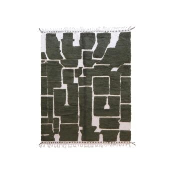 Chic ethnic Berber wool rug
