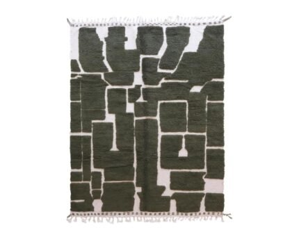 Chic ethnic Berber wool rug