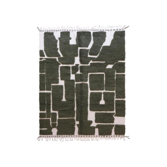 Chic ethnic Berber wool rug