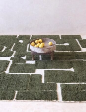Chic ethnic Berber wool rug