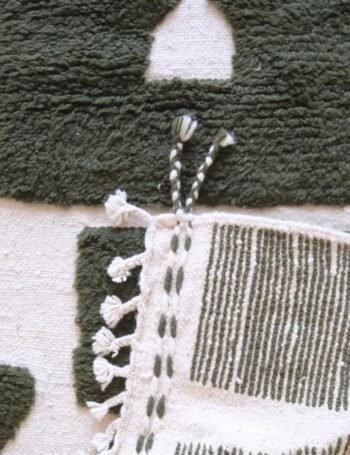 Chic ethnic Berber wool rug